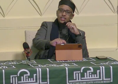 Sh. Dirie giving a lecture