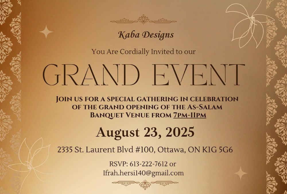 grand opening assalam banquet venue